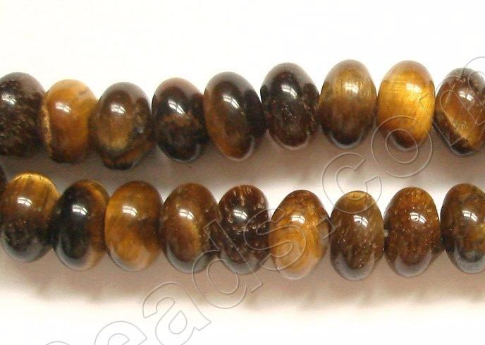 Tiger Eye  -  Smooth Rondel  16"