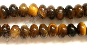 Tiger Eye  -  Smooth Rondel  16"