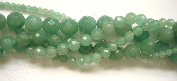 Green Aventurine (Light)  -  Faceted Round  16"