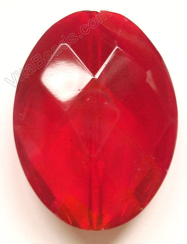 Red Win. Qtz - Faceted Oval Pendant