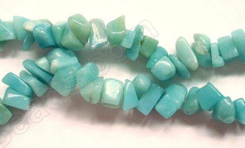 Chinese Amazonite  -  6-8mm Chips 36"