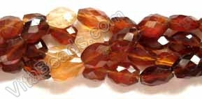 Hessonite Garnet AA - 6-8mm Faceted Oval  15"