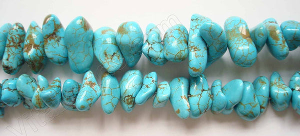 Crack Turquoise - Chip Nuggets  16"