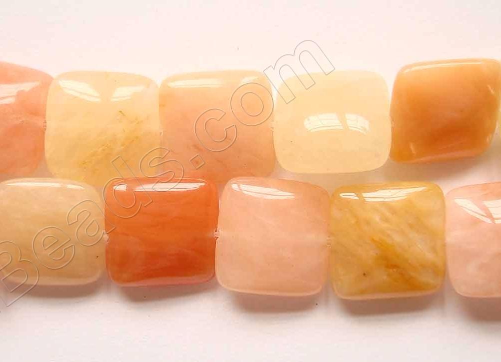 Yellow Aventurine  -  Puff Squares  16"