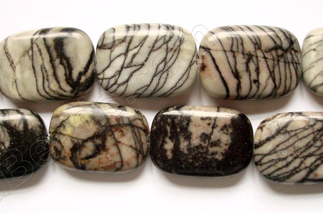 Matrix Jasper  -  Puff Rectangles 16"