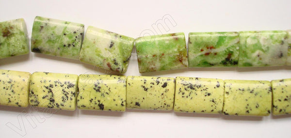 New Chrysoprase  -  Puff Rectangles  16"