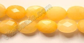 Yellow Jade  -  Faceted Oval  16"