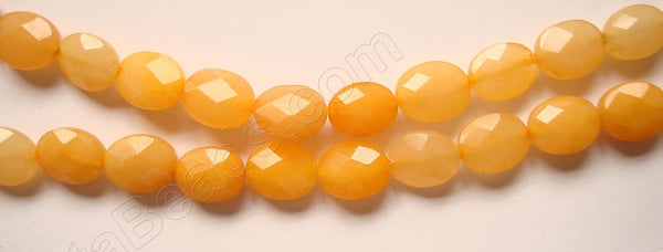 Yellow Jade  -  Faceted Oval  16"