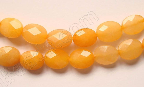 Yellow Jade  -  Faceted Oval  16"