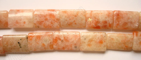 Pink Sunstone  -  Puff Thin Tubes  16"