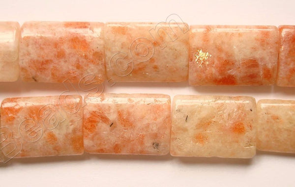 Pink Sunstone  -  Puff Thin Tubes  16"