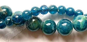 Apatite A  -  Smooth Round Beads  16"