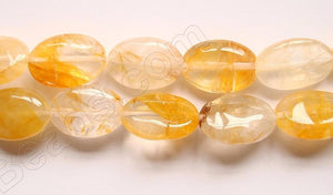 Chinese Citrine  -  Puff Oval  16"