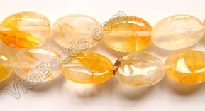 Chinese Citrine  -  Puff Oval  16"