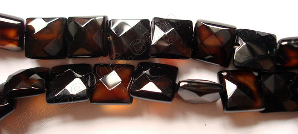 Black Onyx  -  Faceted Squares  16"