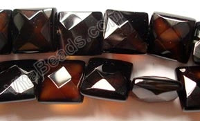 Black Onyx  -  Faceted Squares  16"