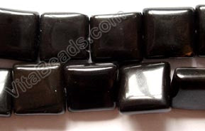 Black Onyx  -  Puff Squares  16"