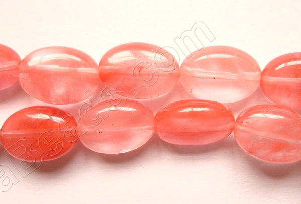 Cherry Quartz  -  Puff Oval 16"