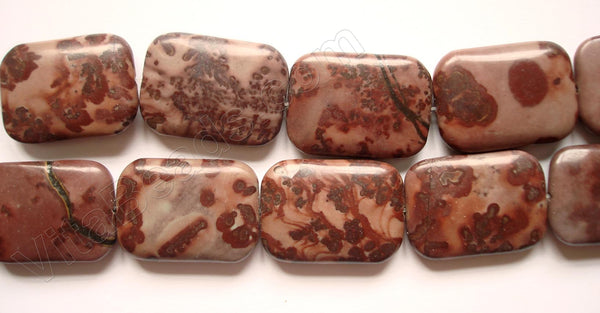 Picture Agate Red  -  Puff Rectangles  16"