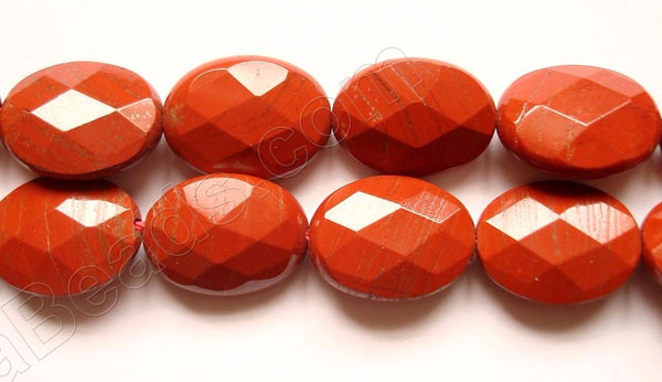 Red Jasper -  Faceted Oval  16"