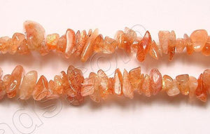 Sunstone (India Made)  -  Chips 36"    5 - 7 mm