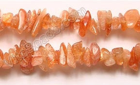 Sunstone (India Made)  -  Chips 36"    5 - 7 mm