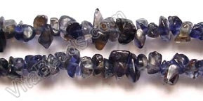 Iolite  (India Made)  -  Chips 36"    5 - 7 mm