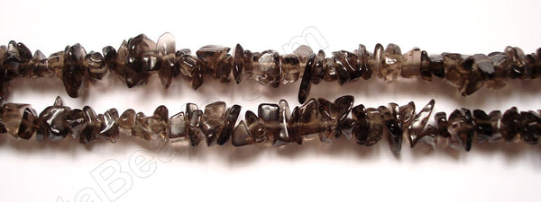 Smoky Topaz (India Made)   -  Chips  36"    6 - 8 mm