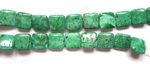 Turquoise Brazilian Agate  -  Puff Squares  16"