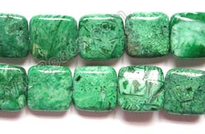 Turquoise Brazilian Agate  -  Puff Squares  16"