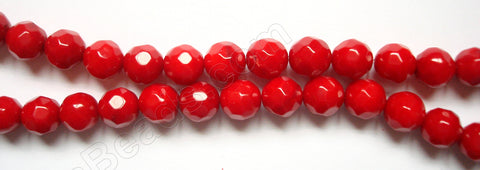 Bamboo Coral -  Faceted Round  16"