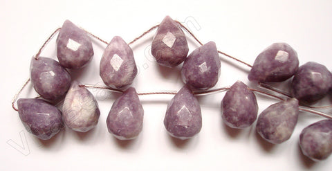 Lilac Stone - 13x18mm Faceted Teardrop  16"