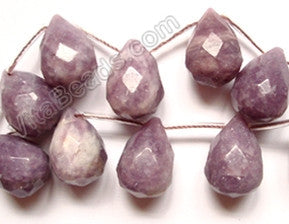 Lilac Stone - 13x18mm Faceted Teardrop  16"