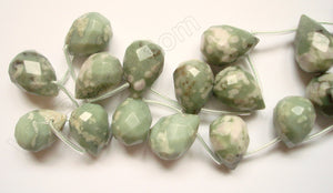 Peace Stone  - 13x18mm Faceted Teardrop  16"