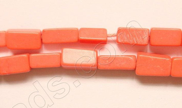 Pink Coral  -  Brick  14"    4 x 8 mm