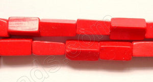 Red Coral  -  Brick  14"    4 x 8 mm