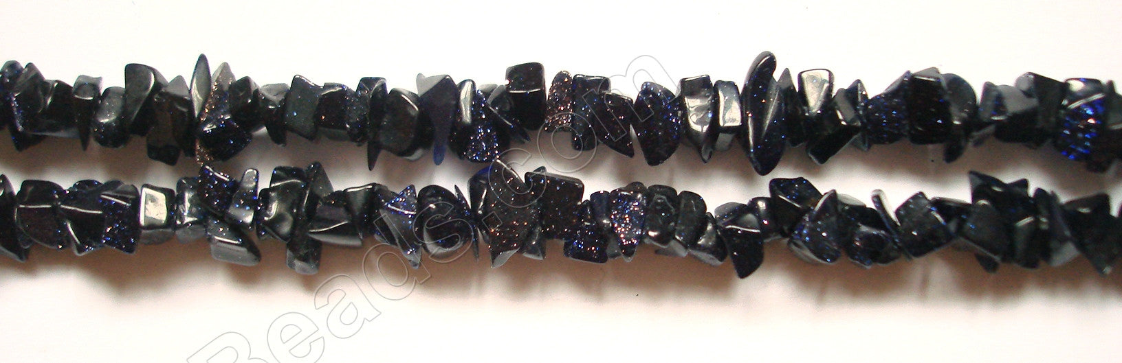 Blue Goldstone (India)  -  Chips 36"    6 - 8 mm