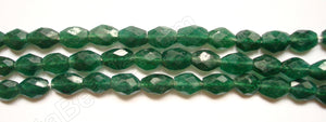 Green Aventurine (India Natural)  -  7-10mm Faceted Oval  14.5"