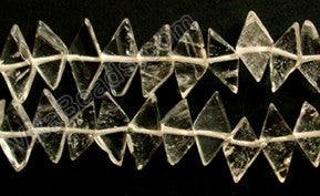 Crystal  -  Puff Diamond Side Drilled  14"    6 x 12 mm