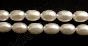 Fresh Water Pearls   -  White Rice  16"