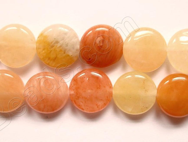 Yellow Aventurine  -  Puff Coins 16"