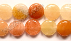 Yellow Aventurine  -  Puff Coins 16"