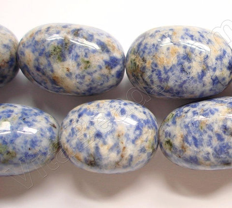 Blue Spot Stone  -  Big Smooth Egg Nuggets  16"