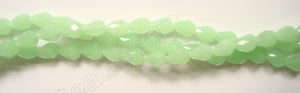 Light Green Chalcedony Quartz  -  5x8mm Faceted Drop 12"