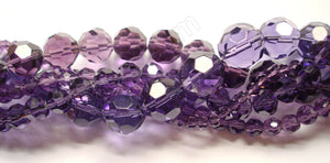 Amethyst Crystal  -  Faceted Round  14"