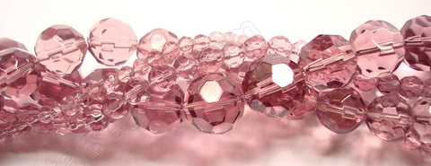 Light Red Fluorite Crystal  -  Faceted Round  14"