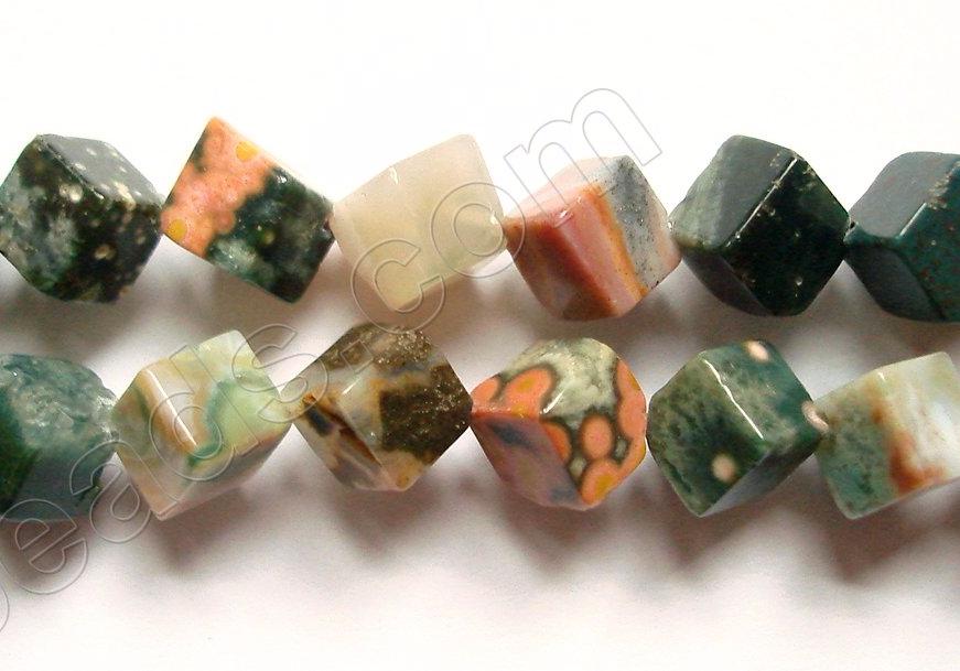 Ocean Jasper  -  Double Edge Square 16"