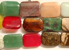 Mixed Stone  -  Assorted Puff Rectangles  16"