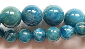 Apatite A  -  Smooth Round Beads  16"