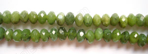 BC Jade A  -  Faceted Rondels  16"   5 x   8 mm